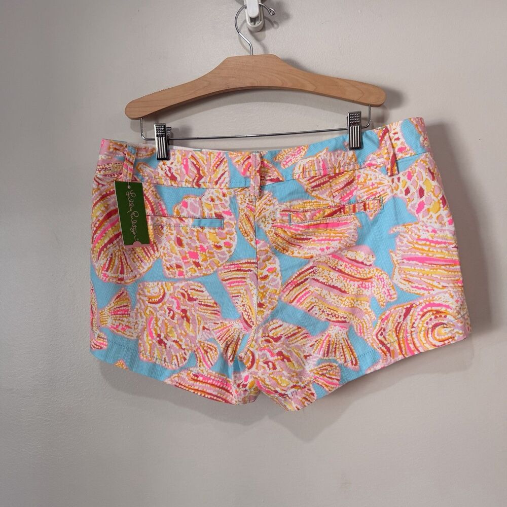 Lilly Pulitzer The Walsh Shorts Tropical Beach 3” Inseam Size 10